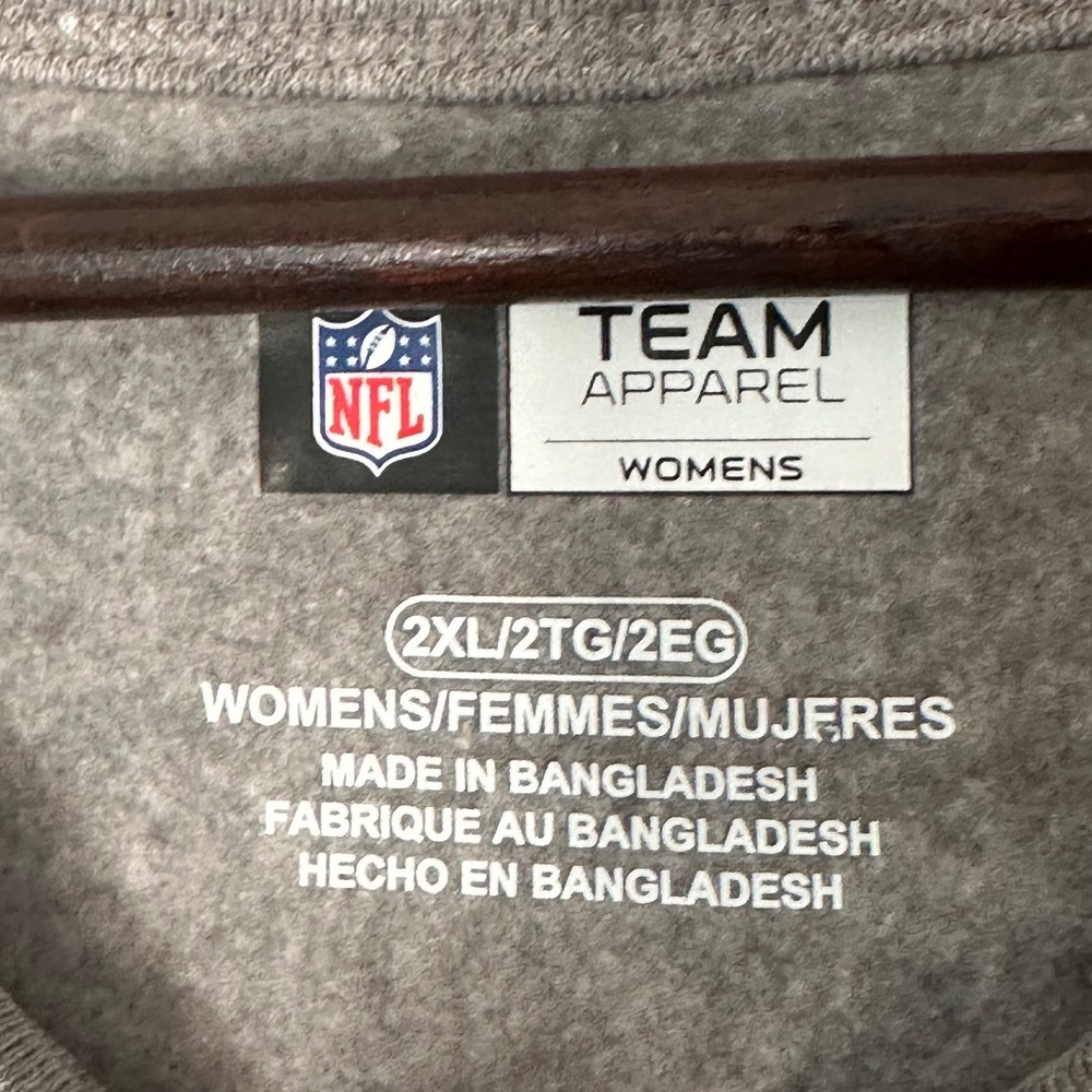 New Orleans Saints NFL Team Apparel Womens 2XL Gray Crewneck Sweatshirt - Picture 4 of 8